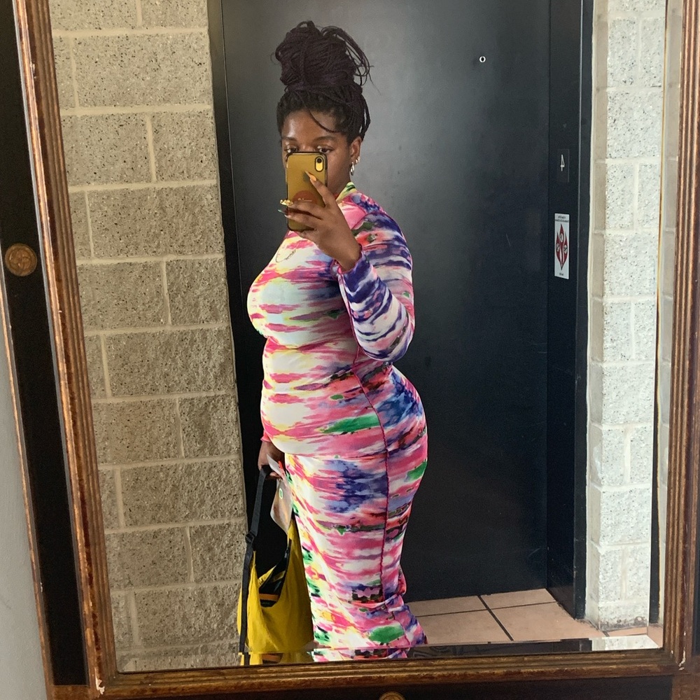 Multicolor Bodycon Dress
